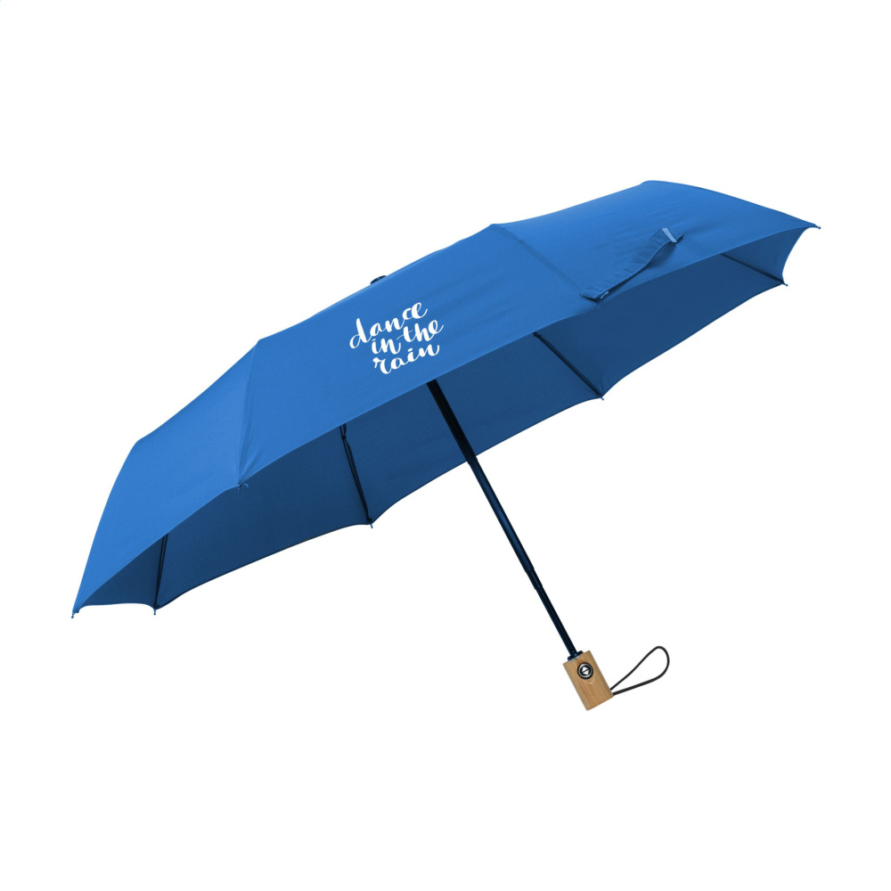 Logo trade promotional product photo of: Michigan foldable RCS RPET umbrella 21 inch