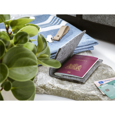 Logotrade promotional item image of: Identify GRS RPET Felt passport holder