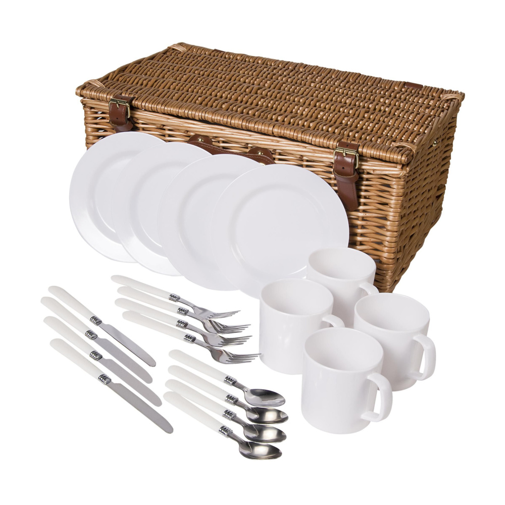 Logo trade promotional gifts image of: QualityTime picnic basket