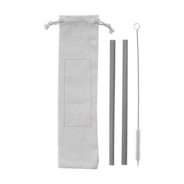 Logotrade promotional giveaway image of: ECO Bamboe Straw Set bamboo straws