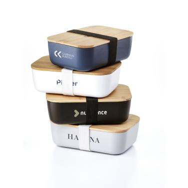 Logo trade corporate gifts picture of: Midori Bamboo Lunchbox