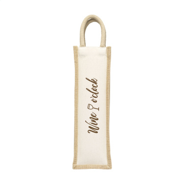 Logo trade advertising products picture of: Jute Canvas Wine Bag