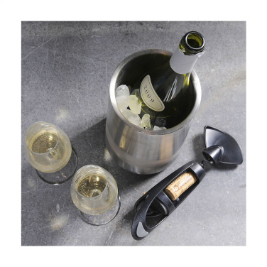 Logo trade promotional products picture of: CoolSteel RCS Recycled Steel wine cooler