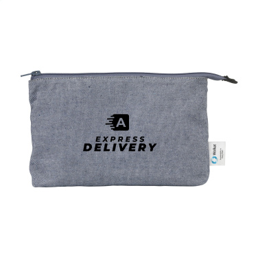 Logo trade promotional item photo of: Wolkat Safi Recycled Textile Cosmetic Bag