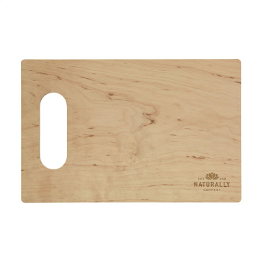 Logo trade corporate gifts image of: Alder Wood Chopping Board Open Grip