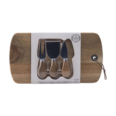 Logo trade promotional merchandise picture of: Cheese Platter Set 4-pcs