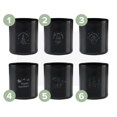 Logo trade promotional merchandise picture of: Wooosh Scented Candle True Wood X-Mas