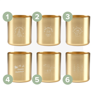 Logo trade promotional gifts picture of: Wooosh Scented Candle True Wood X-Mas