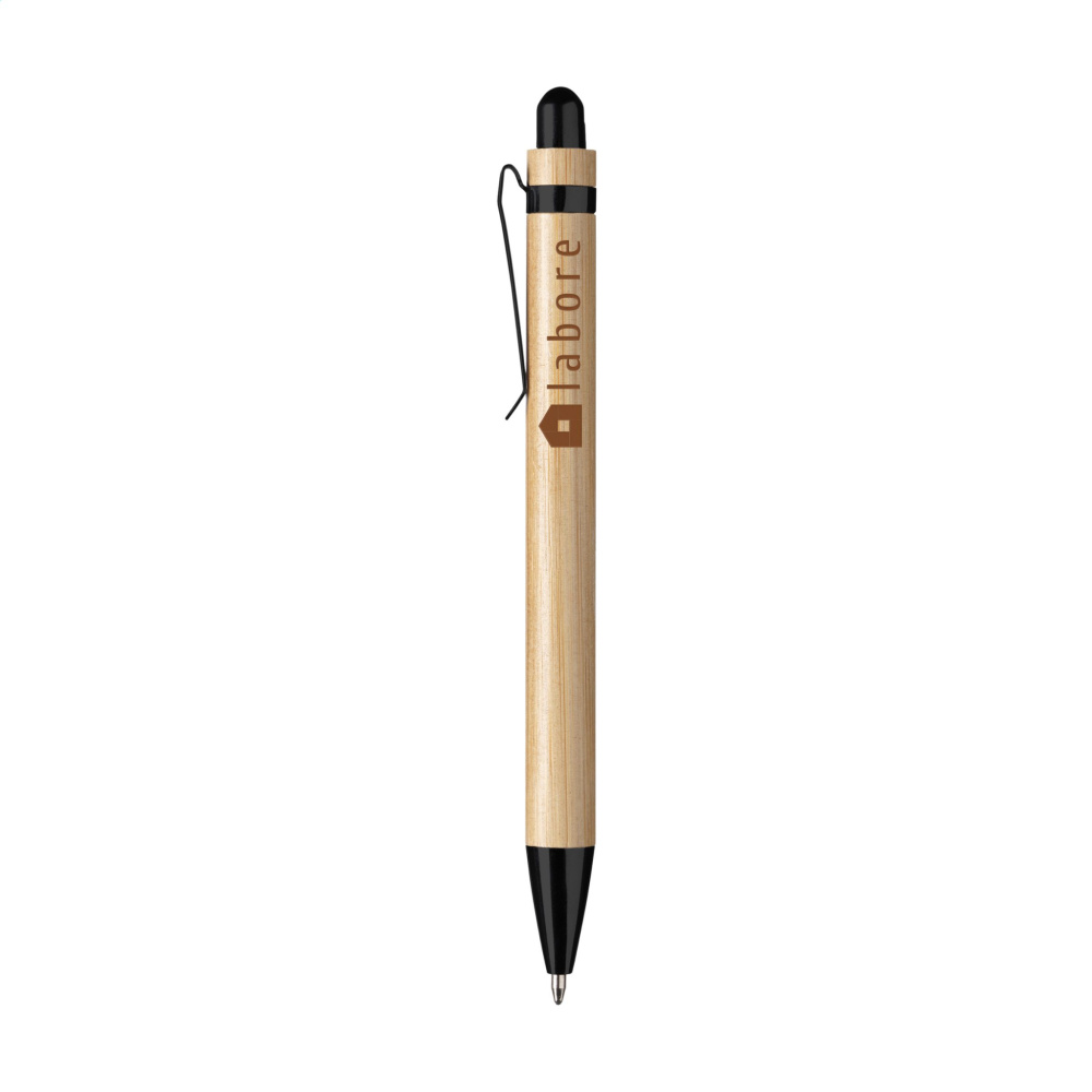 Logo trade promotional products image of: Boston Bamboo pen