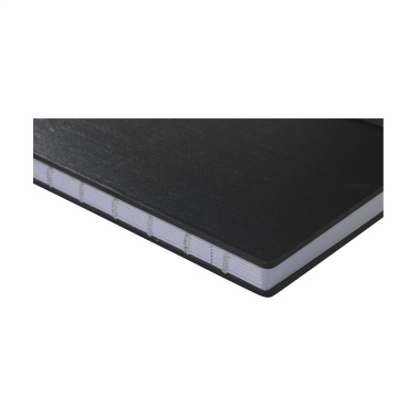 Logotrade business gift image of: Bamboo Journal Naked Spine Paper Notebook Black A5
