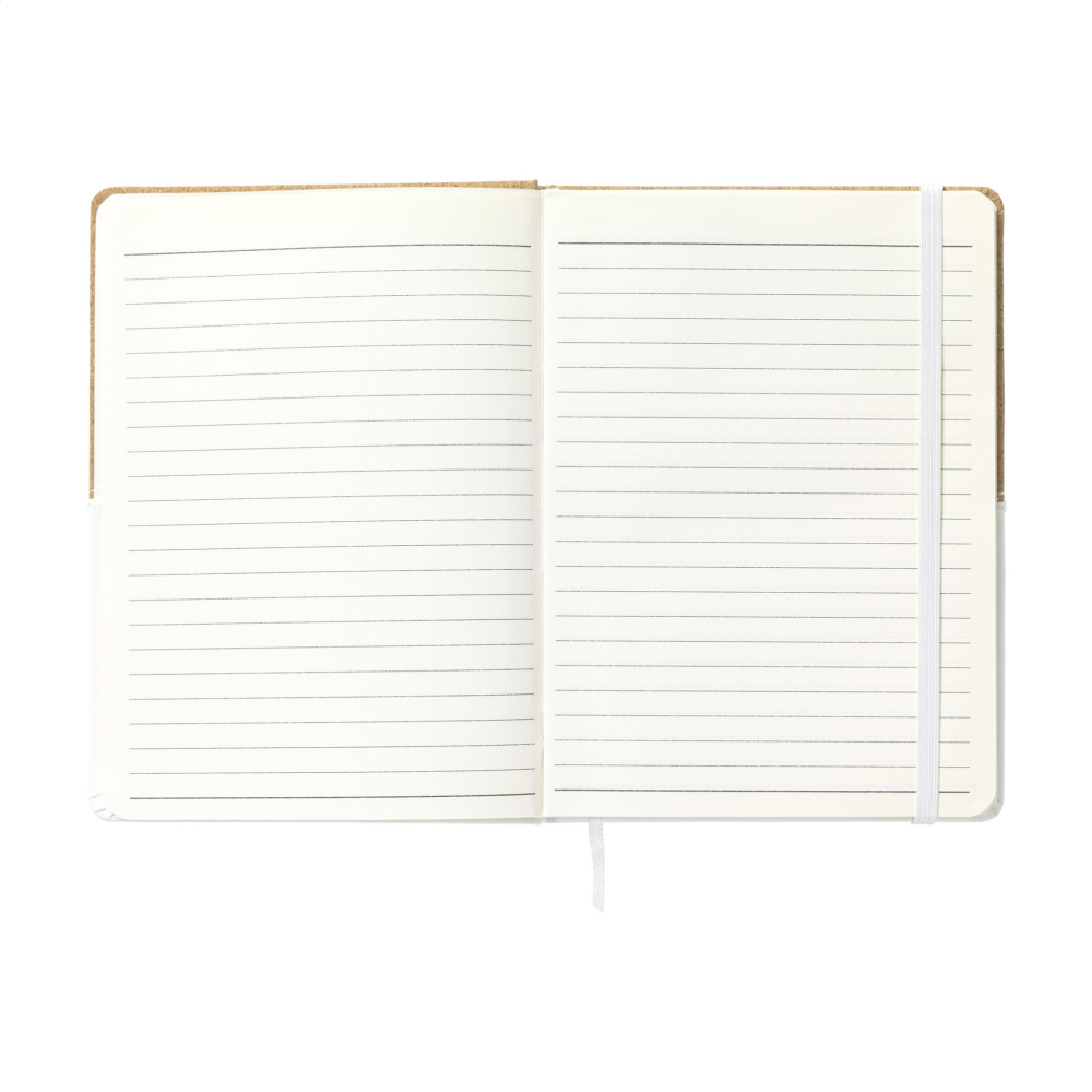 Logo trade business gift photo of: Journal Cork Paper Notebook