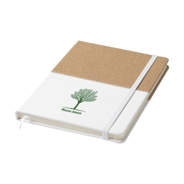 Logo trade business gift photo of: Journal Cork Paper Notebook