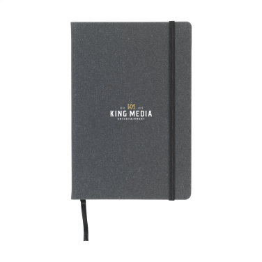 Logo trade promotional gifts picture of: Montana Recycled Leather Paper Notebook A5