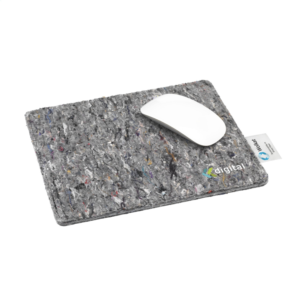Logotrade promotional product picture of: Wolkat Tangier Recycled Textile Mousepad