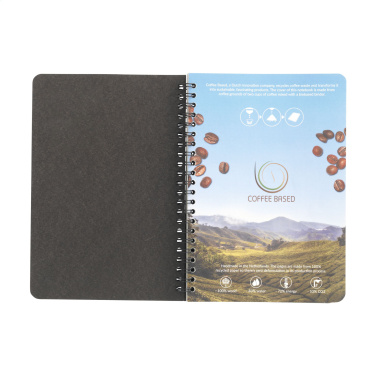 Logotrade promotional merchandise image of: Coffee Paper Notebook Wire-O A5