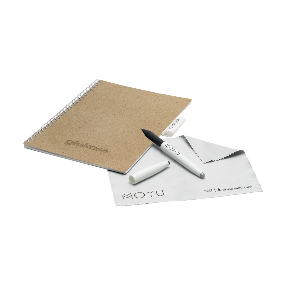 Logotrade promotional gift picture of: MOYU Erasable Stone Paper Notebook CraftCover 18 pages