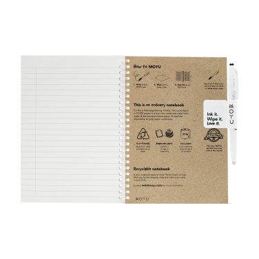 Logo trade promotional item photo of: MOYU Erasable Stone Paper Notebook CraftCover 18 pages