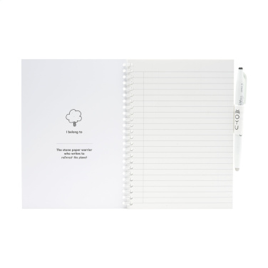 Logo trade promotional giveaways image of: MOYU Erasable Stone Paper Notebook SoftCover 18 pages