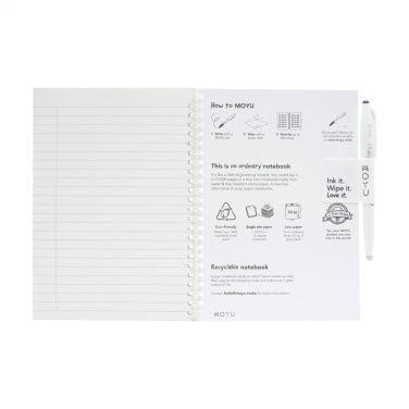 Logo trade advertising products image of: MOYU Erasable Stone Paper Notebook SoftCover 18 pages