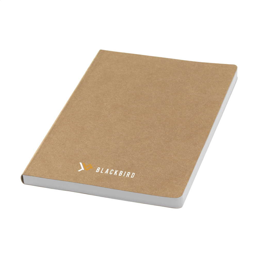 Logotrade advertising products photo of: Paper Notebook GRS Washable Kraft Cover A5