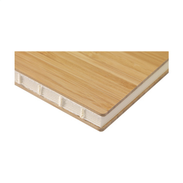 Logo trade corporate gifts picture of: Bamboo Journal Naked Spine Paper Notebook A5