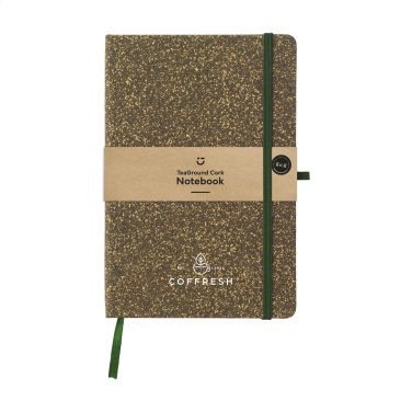 Logotrade promotional giveaway picture of: TeaGround Cork Paper Notebook A5