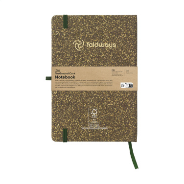 Logotrade promotional giveaway image of: TeaGround Cork Paper Notebook A5