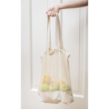 Logotrade promotional item picture of: Natura Organic Mesh Shopper (180 g/m²) shopping bag
