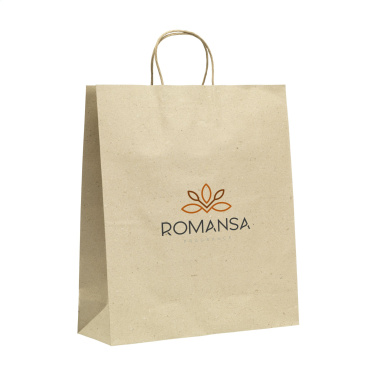 Logotrade promotional product picture of: Leaf It Bag recycled grass paper (120 g/m²) XL