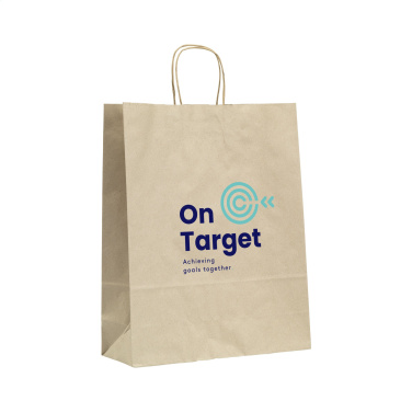 Logo trade promotional products image of: Leaf It Bag recycled grass paper (90 g/m²) M