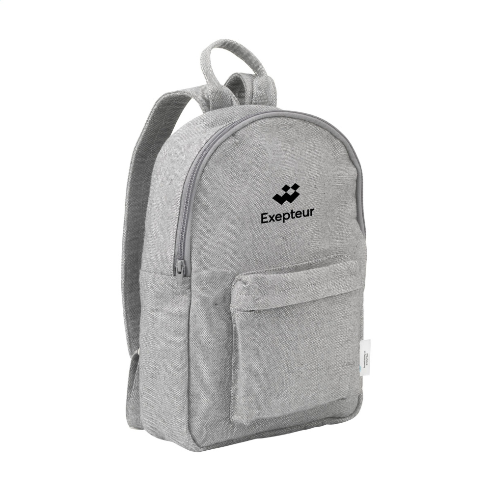 Logo trade corporate gifts image of: Wolkat Agadir Recycled Textile Backpack