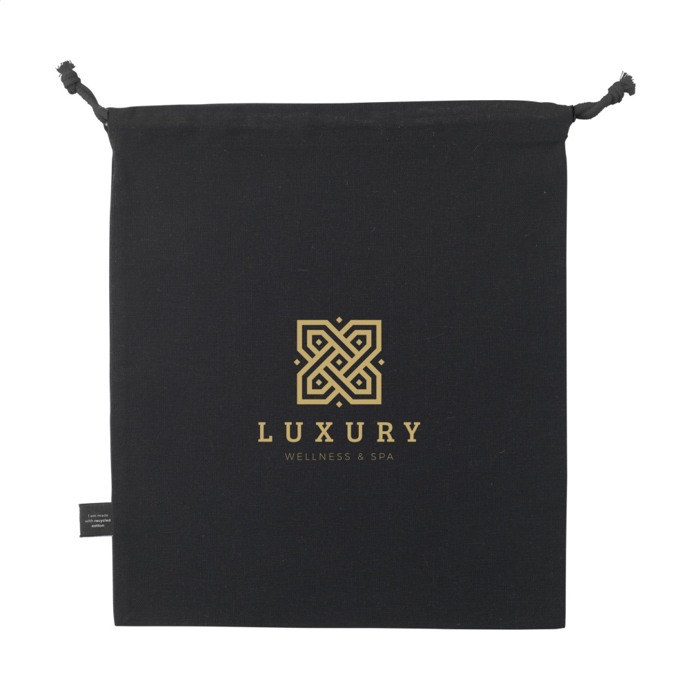 Logotrade promotional gift image of: Gift Pouch GRS Recycled Cotton (150 g/m²) M