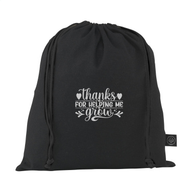 Logotrade promotional gift picture of: Gift Pouch GRS Recycled Cotton (150 g/m²) M