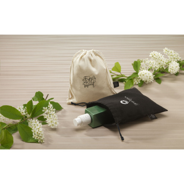 Logotrade promotional giveaway image of: Gift Pouch GRS Recycled Cotton (150 g/m²) S