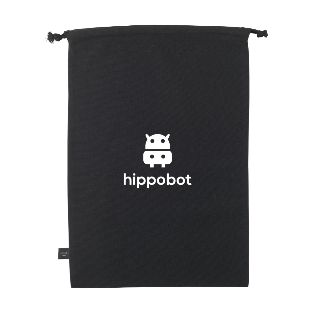 Logotrade corporate gifts photo of: Gift Pouch GRS Recycled Cotton (150 g/m²) L