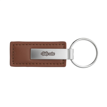 Logo trade promotional items picture of: LeatherKey keyring