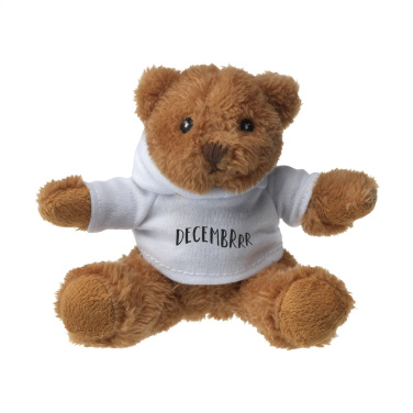 Logo trade promotional gifts picture of: HoodedBear bear cuddle toy