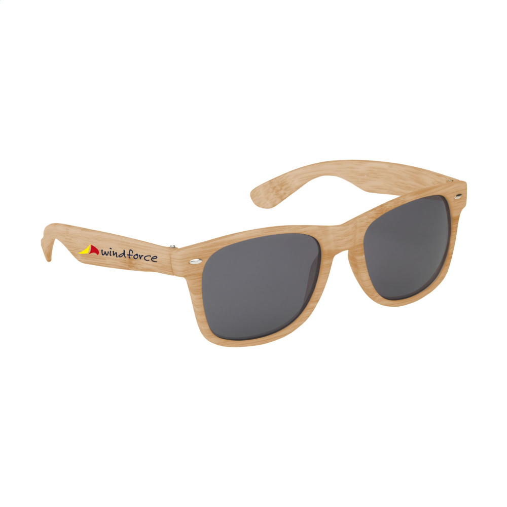 Logo trade business gift photo of: Looking Bamboo sunglasses