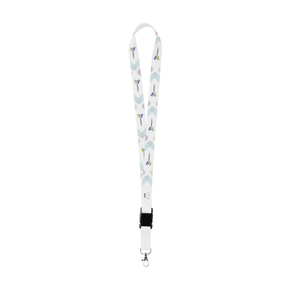 Logo trade promotional items image of: Lanyard Sublimation Buckle RPET 2 cm keycord