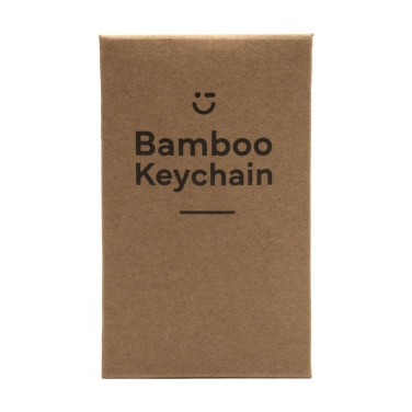Logotrade promotional merchandise picture of: Bamboo Key Rectangle keyring