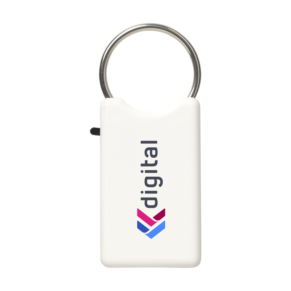 Logo trade promotional items picture of: Safe GRS Recycled Key Ring