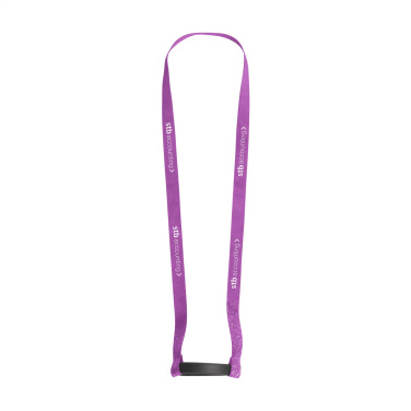 Logo trade promotional product photo of: Lanyard Sublimation RPET 1.5 cm with Cup holder