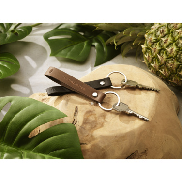Logotrade promotional item picture of: Vegan Pineapple Leather Keyring
