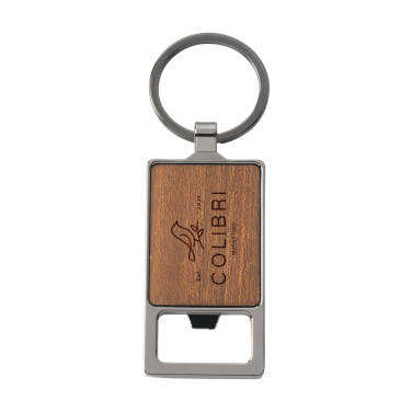 Logo trade corporate gifts image of: Sammy bottle opener / keyring