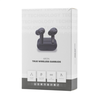 Logotrade promotional item picture of: Aron TWS Wireless Earbuds in Charging Case