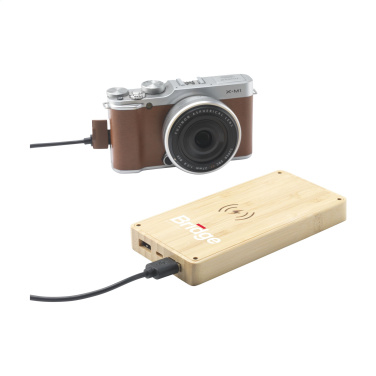 Logo trade corporate gifts picture of: Solar Powerbank 8000+ Wireless Charger