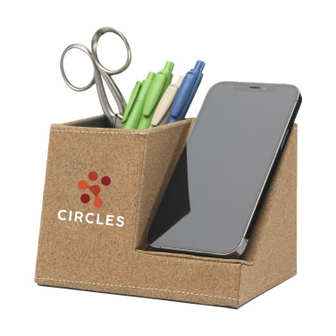 Logo trade corporate gift photo of: Ecork Pen Holder Wireless Charger