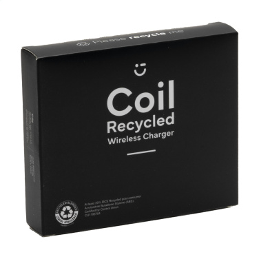 Logo trade promotional item photo of: Coil RCS Recycled Wireless Charger
