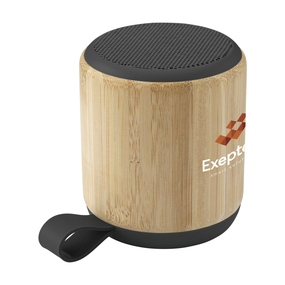 Logo trade corporate gift photo of: Timor Bamboo Wireless Speaker