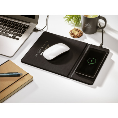 Logotrade promotional merchandise image of: RCS Recycled Wireless Charging Mousepad